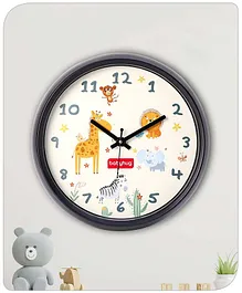 Babyhug Jungle Theme Wall Clock - Black