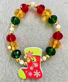 Kalacaree Christmas Stockings Theme Beads Bracelet - Multi Color