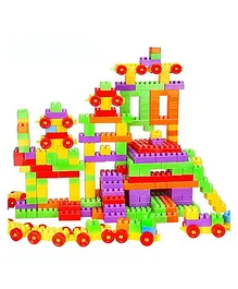 AdiChai Building Blocks Toy with wheels Multicolour - 260 Pieces