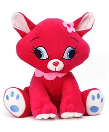 Frantic Premium Quality Adorable Cat Soft Toy Red - Height 25 cm