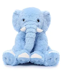 Frantic Premium Quality Furr Lucky Elephant Soft Toy Blue - Height 32 cm