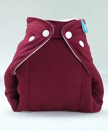 Bumberry Adjustable & Reusable Cloth Diaper Cover Without Inserts - Maroon