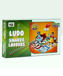 Advit Toys Ludo With Snakers & Laders With Book - Multicolour