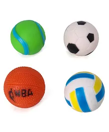 Edu Kids Squeezy Balls Toy Pack of 4 - Multicolor