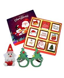 Chocoloony Merry Christmas and Happy New Year Chocolate Gift Box - 108 gm