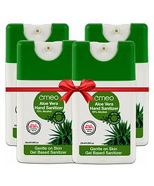 Omeo Aloe Vera Pocket Hand Sanitizer Pack of 4 - 25 ml Each