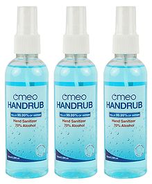 Omeo Alcohol Based Instant Hand Rub Sanitizer 100ml - Pack of 3