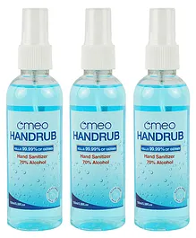 Omeo Alcohol Based Instant Hand Rub Sanitizer 100ml - Pack of 3