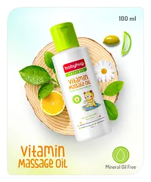Babyhug Naturals Vitamin Massage Oil Mineral Oil Free -  100ml