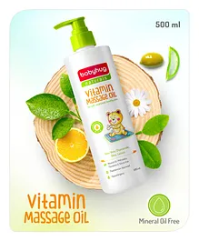 Babyhug Naturals Vitamin Massage Oil Mineral Oil Free -  500ml