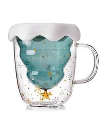 Transparent Mug With Star Print Multicolor- 250 ml