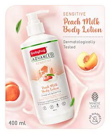 Babyhug Advanced Sensitive Peach Milk Body Lotion  - 400 ml