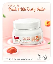 Babyhug Advanced Sensitive Peach Milk Butter - 100 g, For Sensitive Face and Body, Light Cream Texture