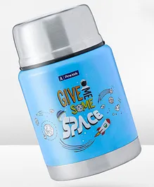 Pine Kids Stainless Steel Printed Food Jar - Blue