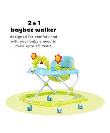 Baybee Kito Round Baby Walker With Music & Light Function - Green