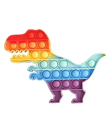 Enorme Dinosaur Shape Pop Bubble Stress Relieving Silicone Pop It Fidget Toy - Multicolor