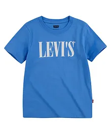 Levi's Half Sleeves Logo Print Tee - Blue