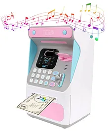 Negocio Face Recognition Musical Piggy Bank with Personal ATM Card - Pink