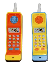 New Pinch Creative Mobile Phone Toy Pack of 2 - Yellow Orange