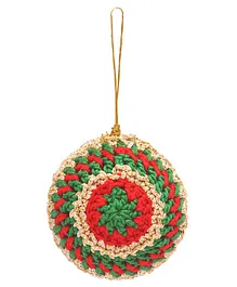 Happy Threads Ball Handcrafted Amigurumi Christmas Tree Ornament - Multicolor