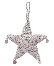 Happy Threads Handcrafted Amigurumi Starcrochet Christmas Tree Ornament-  Grey