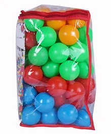 FunBlast Soft Ball Set of 100 Pieces - Multicolor