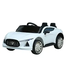 Wheel Power Battery Operated Ride On Car - White