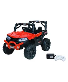 Wheel Power Battery Operated Ride On Jeep - Red