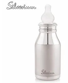 Silverium Sterling Silver 92.5% BIS Hallmarked Baby Feeding Bottle - 225 ml