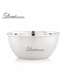 Silverium Sterling Silver 92.5% BIS Hallmarked Baby Feeding Round Bowl - Silver