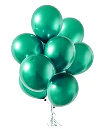 Fiddlerz Metallic Balloons Green - Pack of 50