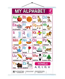 Wissen Alphabet Educational Roller Wall Chart - English Hindi