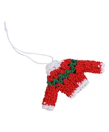 This and That by Vedika Hand Crochet Christmas Accessory Small Sweater - Red
