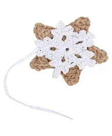 This and That by Vedika Hand Crochet Christmas Accessory Snowflake - White