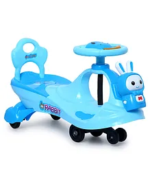 Funride Bunny Swing Car Ride On With Light & Music - Blue