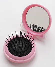 Bunny Design Hair Brush with Mirror - Pink