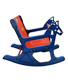 Babyjoys Rocking Chair with Safety Bar - Red Blue