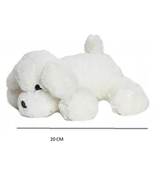 BABYJOYS Dog Soft Toy White - Height 20 cm