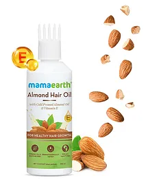 Mama Earth Cold Pressed Almond Hair Oil with Vitamin E - 150 ml