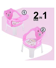 Baybee Baby Chair With Tray - Pink