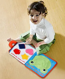 Baby Moo Learning Basic Tasks Activity Cloth Book - Multicolor- English