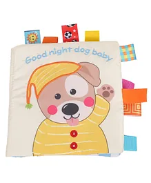 Baby Moo Learning With Puppy Activity Cloth Book - Multicolor