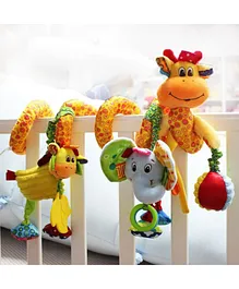 Baby Moo Giraffe Pram And Crib Spiral Toy - Multicolor