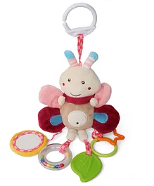 Baby Moo Butterfly Hanging Musical Toy With Teether - Multicolor