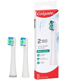 Colgate Pro-Clinical 150 Battery Powered Toothbrush Refills Pack of 2- White
