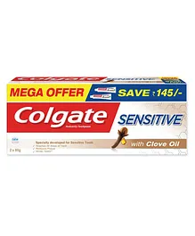 Colgate Sensitive Clove Everyday Protection Toothpaste Pack of 2 - 80 gm each