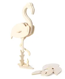 Madhusha Creation Woodlz 3D Flamingo Puzzle - 22 Pieces