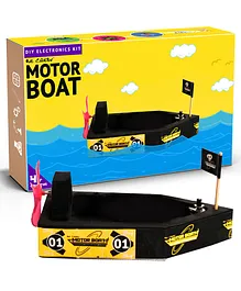 Be Cre8v Motor Boat DIY Kit - Multicolor