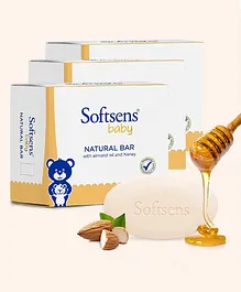 Softsens Baby Natural Bar 100 gm Multipack (Pack of 3, 9 Soaps)