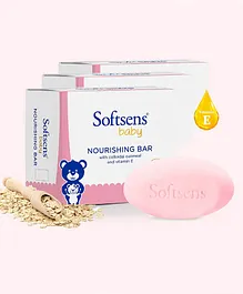Softsens baby Nourishing Bar 100 gm Multipack (Pack of 3 - 9 Soaps)